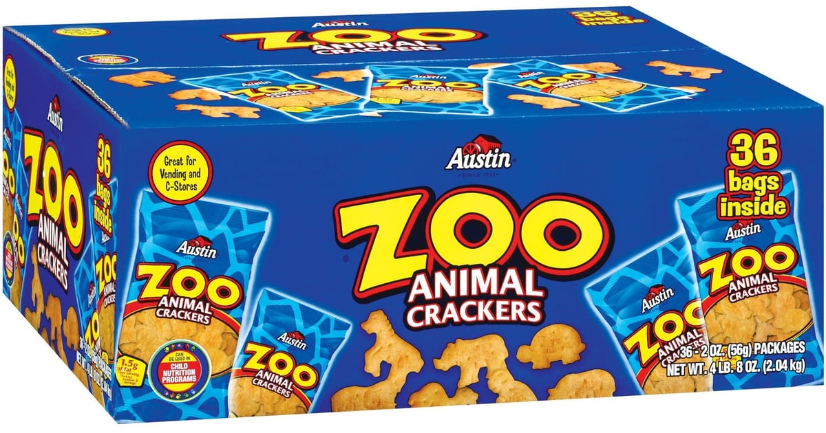 Austin's Zoo Animal Crackers NutFree Snacks For Kids in Bulk