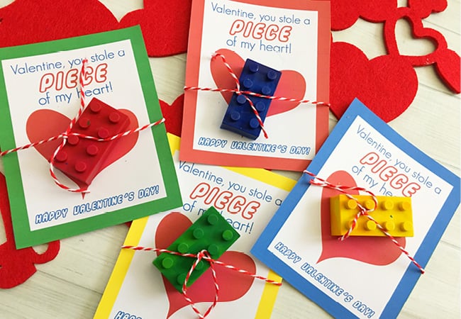 Lego Valentine Cards | DIY Printable School Valentine's ...