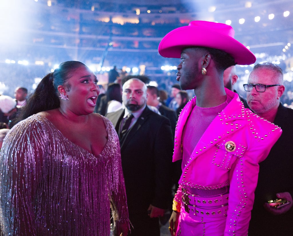 Lizzo and Lil Nas X at the 2020 Grammys