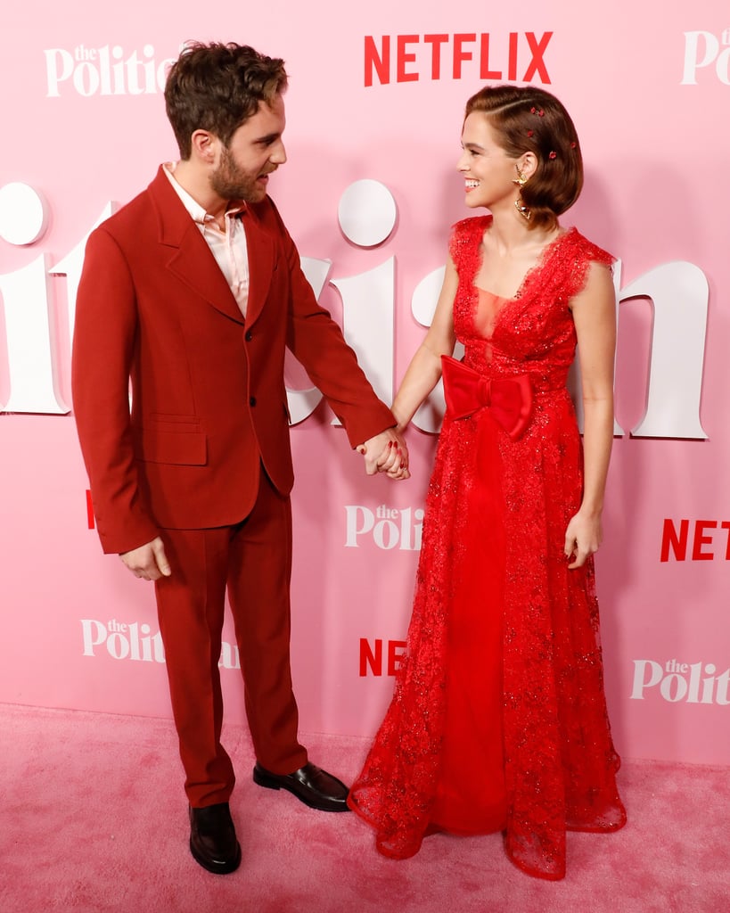 Ben Platt and Zoey Deutch at The Politician Premiere