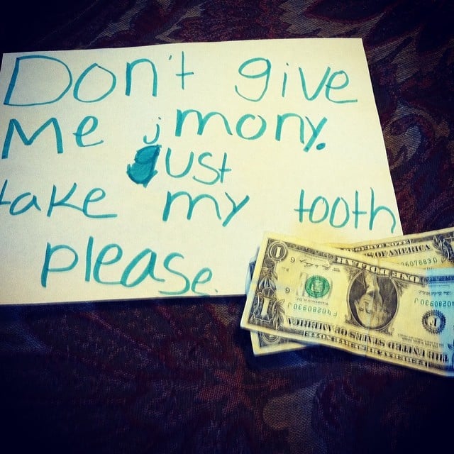 The kid who just wants the tooth gone.