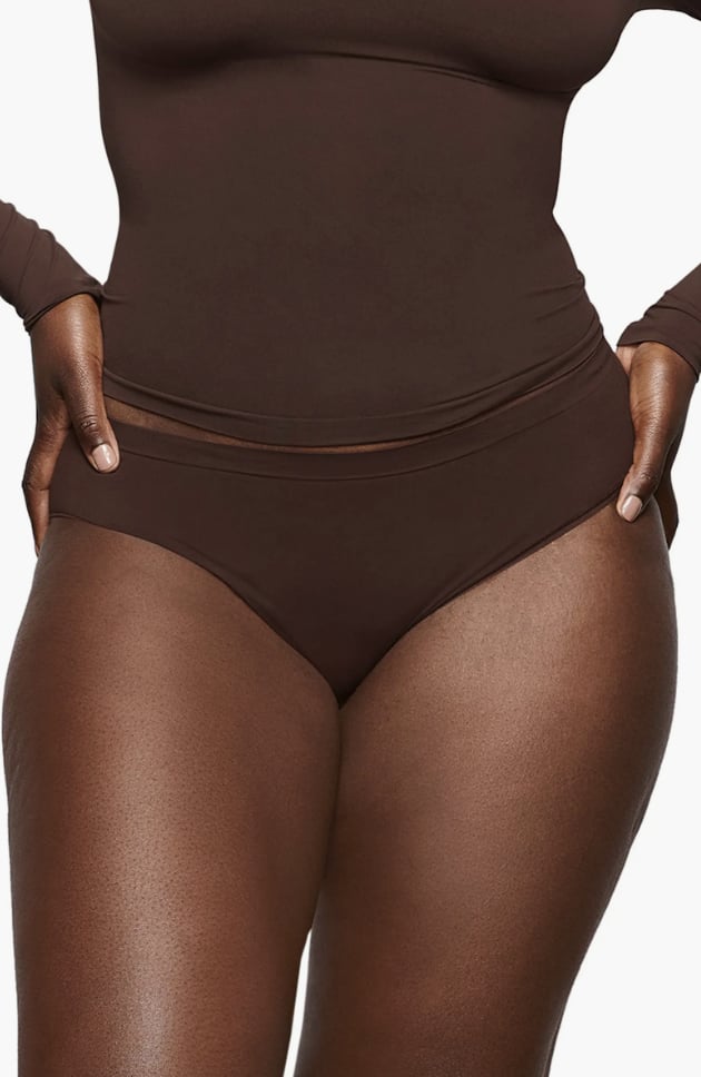 Womens Skims brown Core Control Thong | Harrods UK