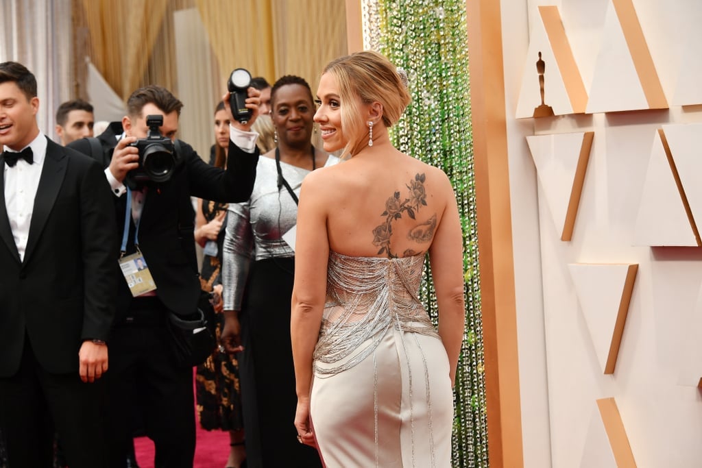 Scarlett Johansson S Back Tattoo Popsugar Celebrity Australia