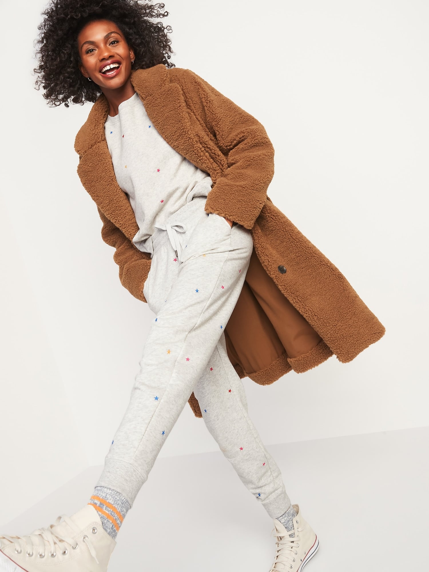 Oversized Cozy Sherpa Overcoat | These