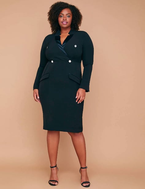 Lane Bryant Fast Lane Tuxedo Dress ($103, originally $130)