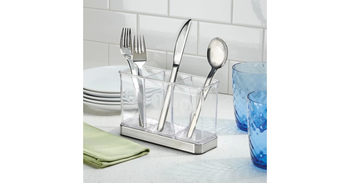 InterDesign Forma Stainless Steel Flatware Organiser in Clear Best