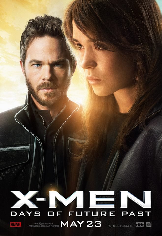 Shawn Ashmore and Ellen Page as Iceman and Kitty Pryde.