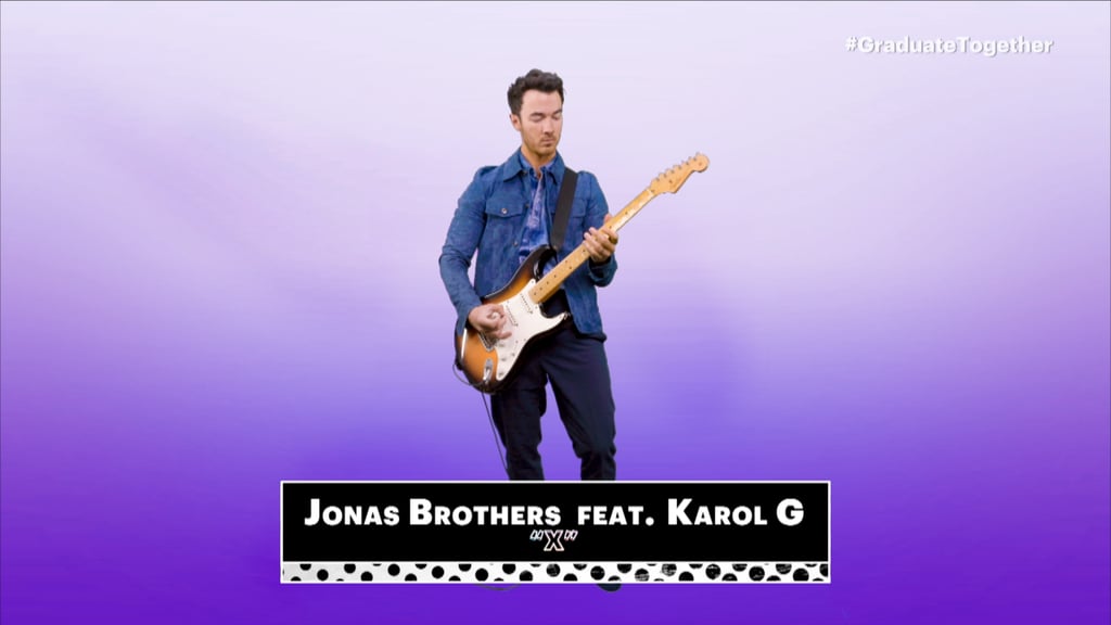 Jonas Brothers and Karol G Peform "X" at Graduate Together