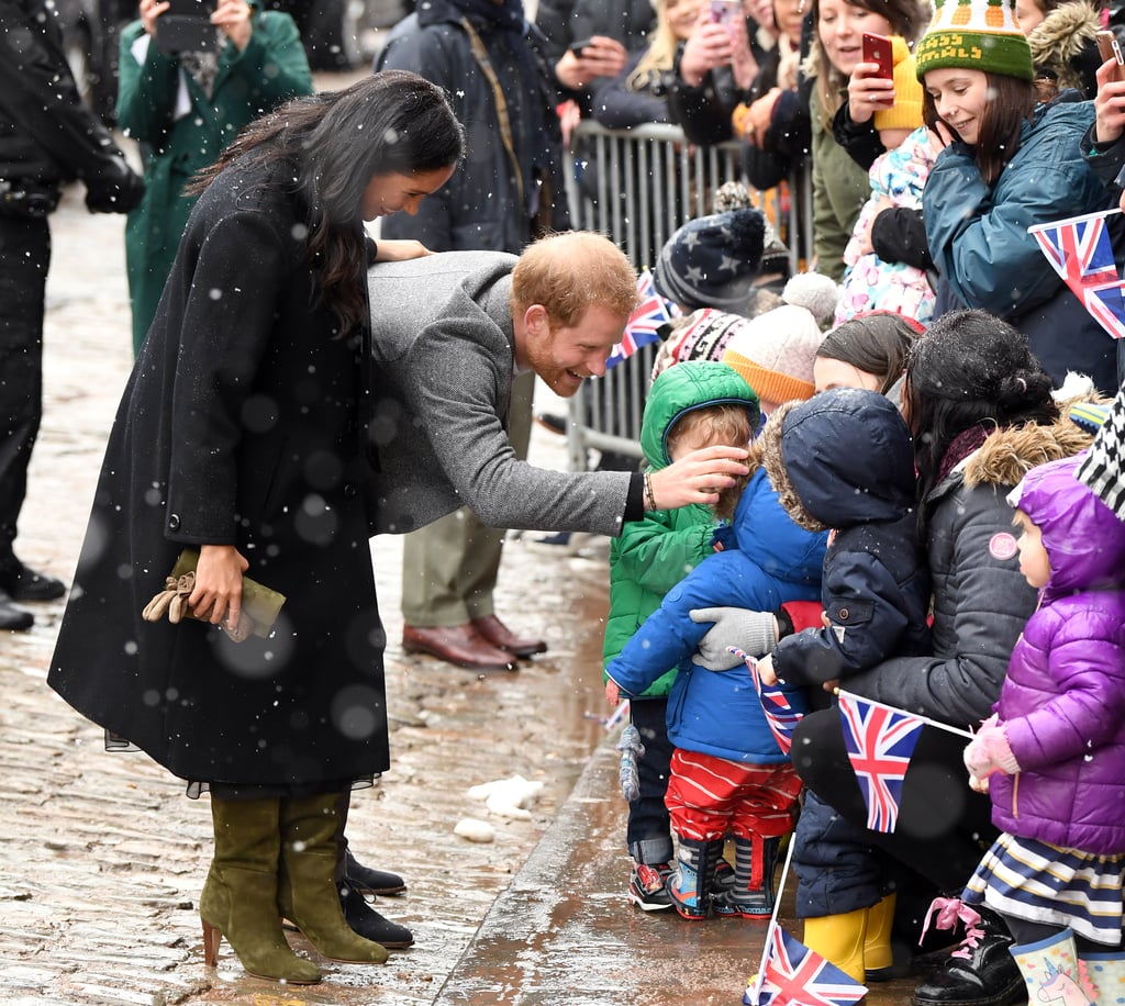 When She Didn't Let the Cold Weather Stop Her From Greeting These Cuties