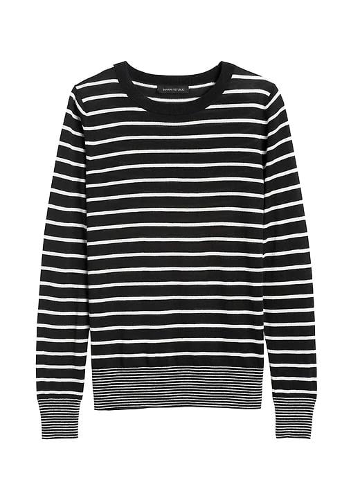 Silk Cashmere Stripe Sweater
