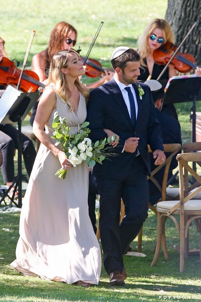 Lauren Conrad Bridesmaid at Friend's Wedding August 2017