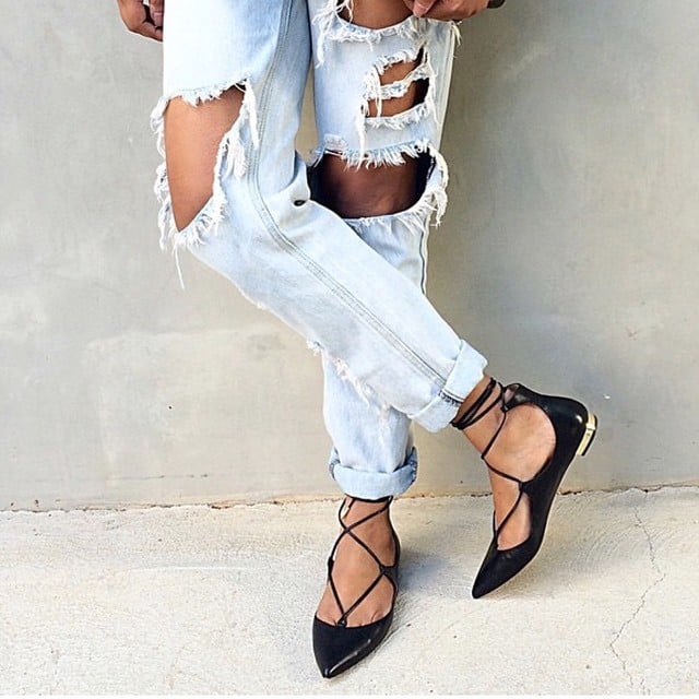 Lace-Up Ballet Flats Lace-Up Ballet Flats