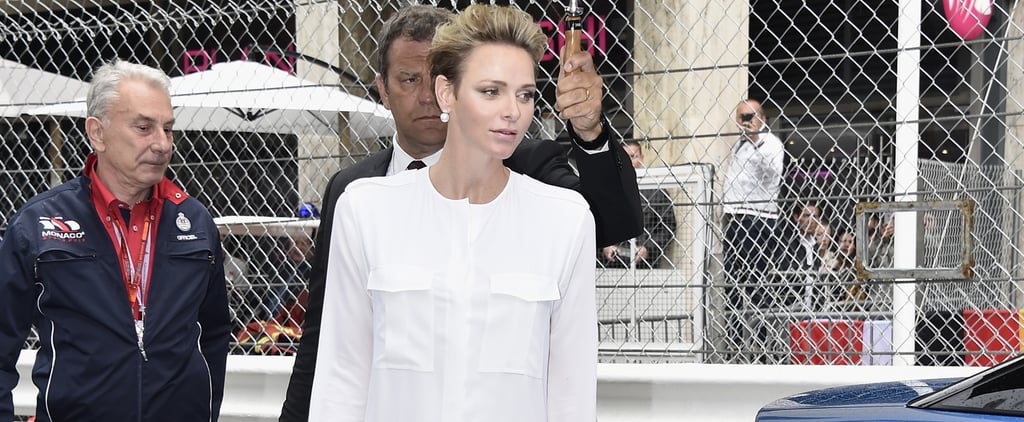 Charlene of Monaco's Jumpsuit at Grand Prix 2016