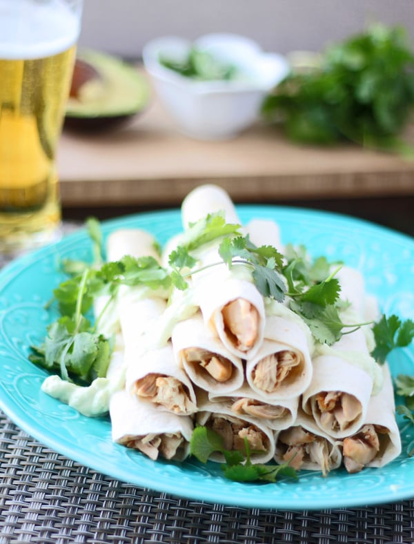 Chipotle Chicken Flautas