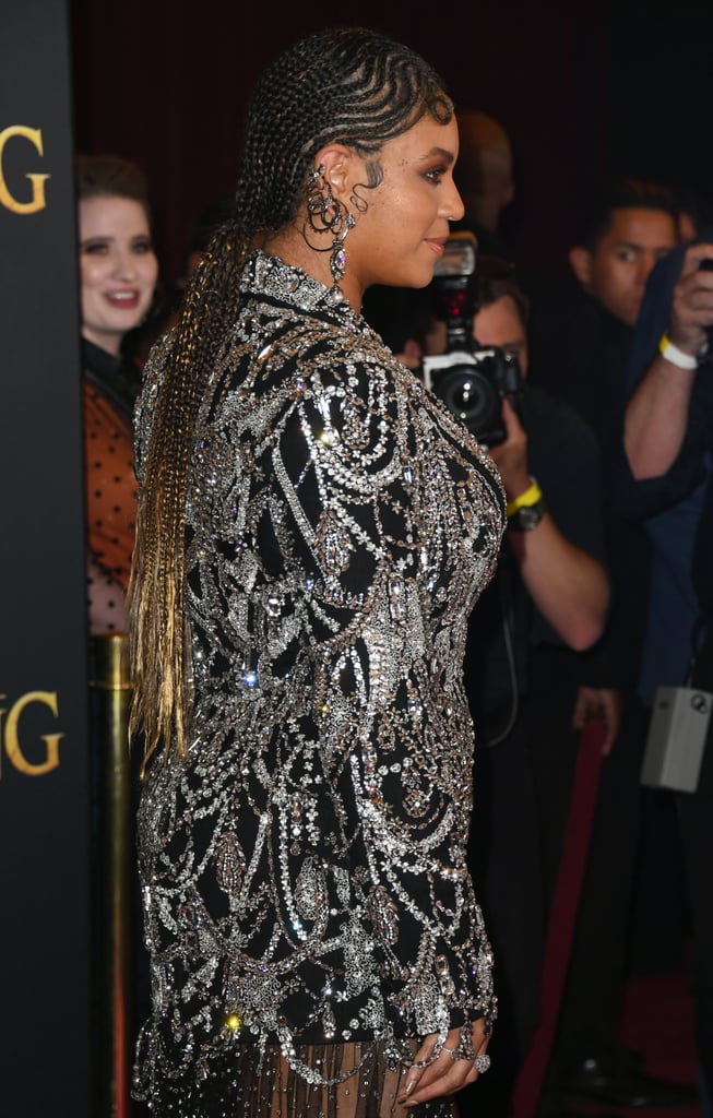 Beyoncé's Braided Finger Waves at The Lion King Premiere