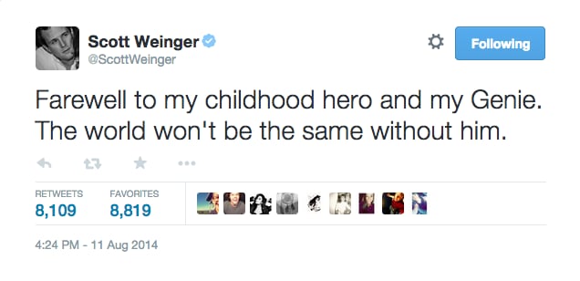 Scott Weinger, the Voice of Aladdin, Lamented the Tragic Loss of Robin Williams