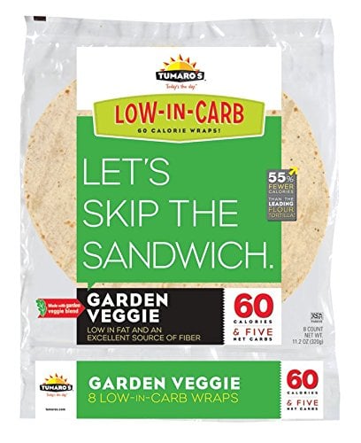 Tumaro's Low-Carb Garden Veggie Tortillas