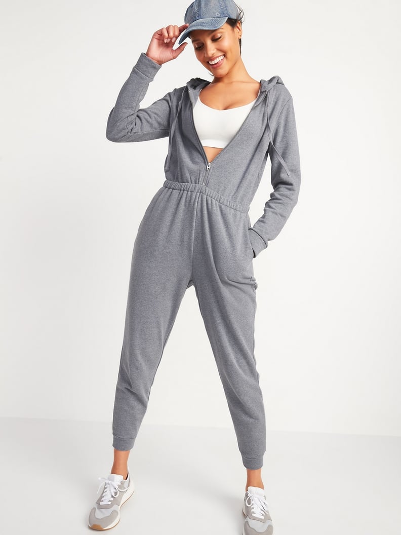 Cozy Zip-Front Hoodie Jumpsuit