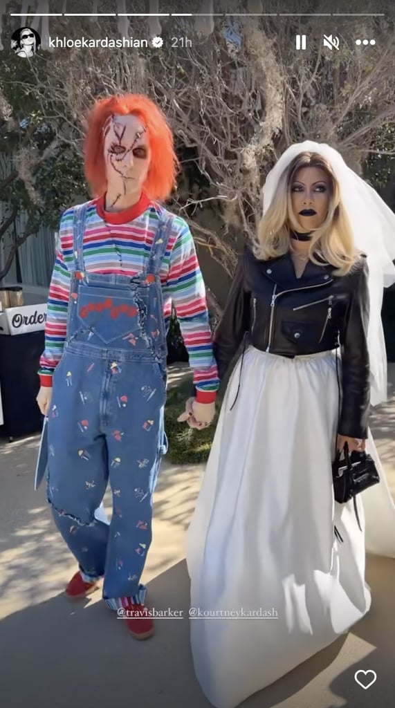cafe gelei Verplaatsbaar Kourtney Kardashian, Travis Barker's 2022 Halloween Costume | POPSUGAR  Celebrity