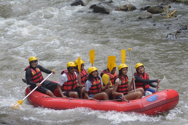 They Went White Water Rafting With Their Daughters, Malia and Sasha, in Bali