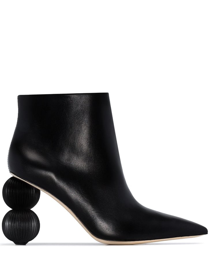 Cult Gaia Black Cam 100 Round Heel Boots | The Biggest Fall Boot Trends ...