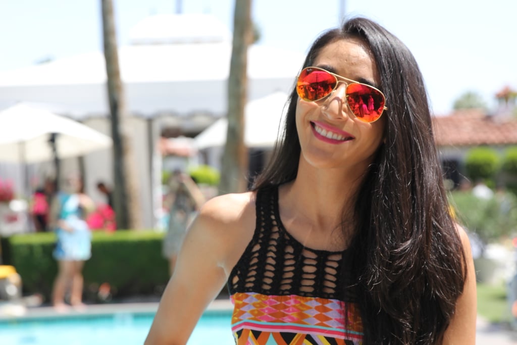 Mirrored Sunglasses at Coachella 2015