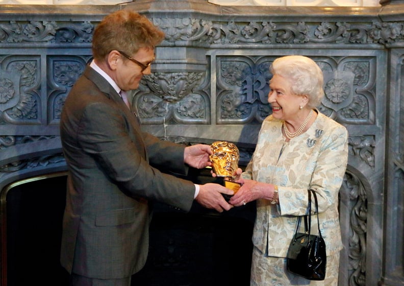 Queen Elizabeth II and Sir Kenneth Branagh