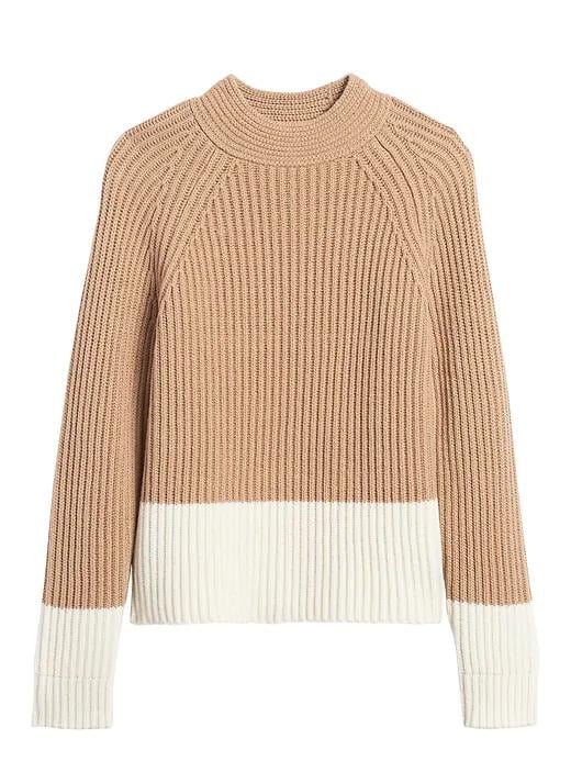 Chunky Color-Block Sweater