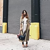 A Statement Blouse, High-Waisted Pants, and Boots