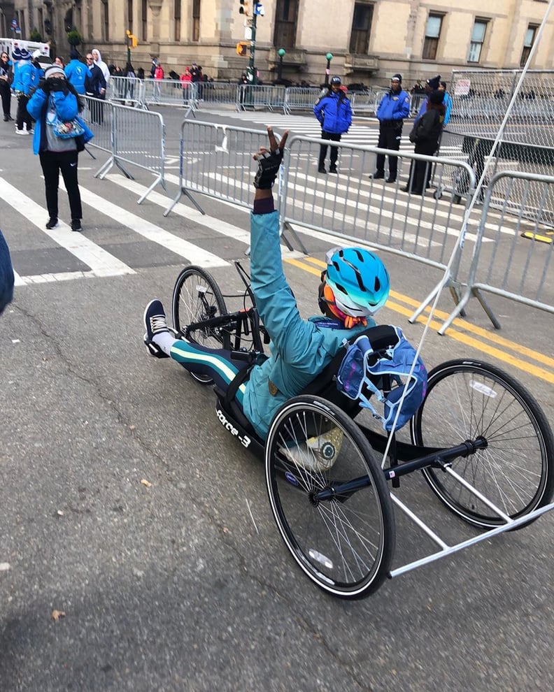 Mama Cax at the New York City Marathon 2019