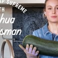 Brie Larson Made a Vegetarian Crunchwrap Supreme With a 2-Foot Zucchini From Her Garden