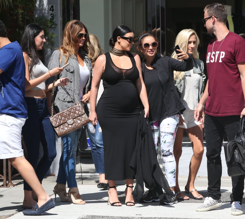 Kim Kardashian's Baby Bump in LA August 2015 | Pictures