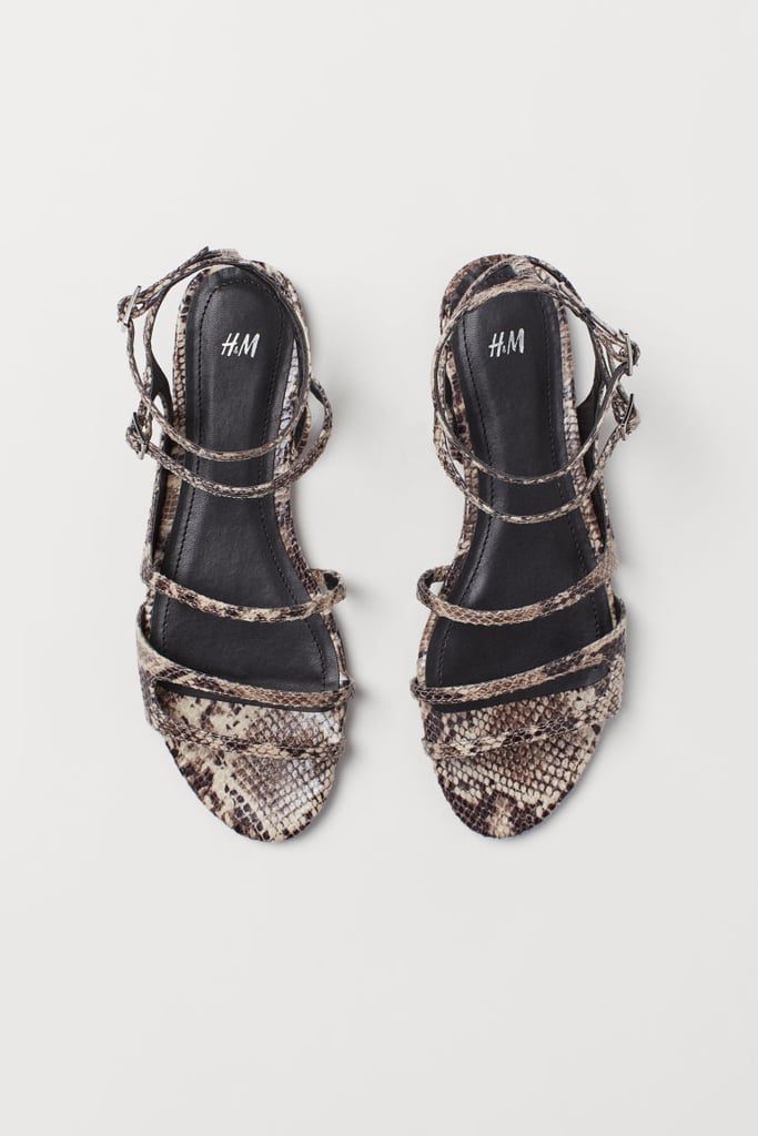 H&M Snakeskin Sandals