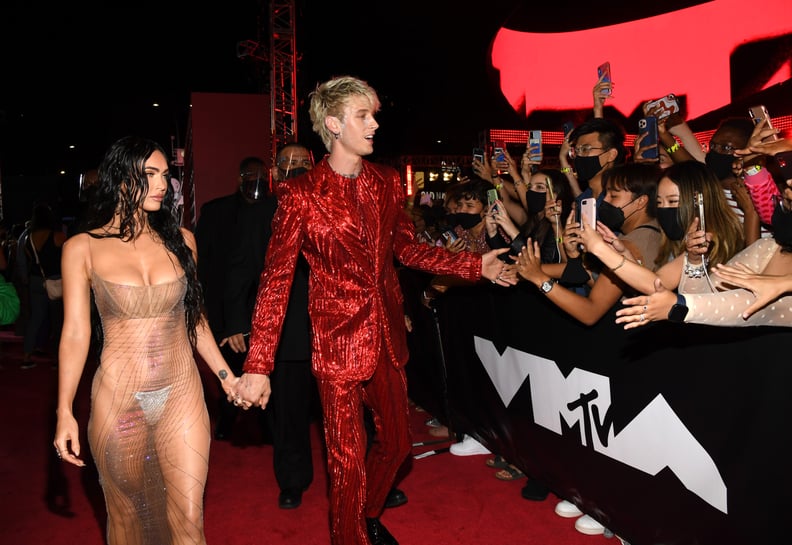 Megan Fox and Machine Gun Kelly at the 2021 VMAs