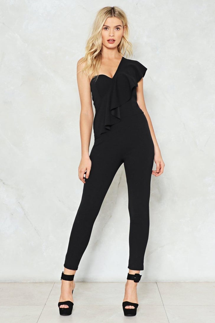 Nasty Gal You're the One Ruffle Jumpsuit | Naomi Campbell ...