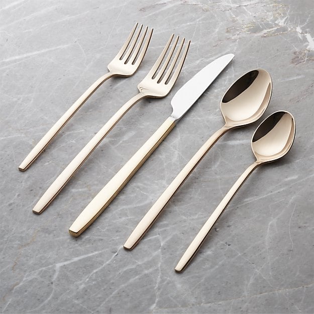 Gold Flatware Thanksgiving Table Decoration Ideas POPSUGAR Family