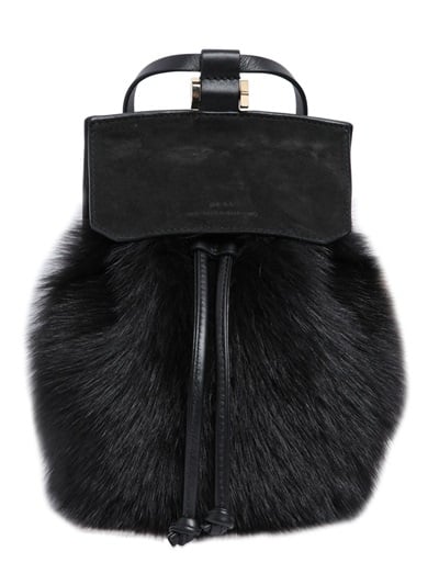 Back-to-school season has me craving a backpack. But while once I may have begged my parents for the new North Face or Jansport, these days I can’t get my mind off of the Desa NineteenSeventyTwo Backpack ($521). The sleek design feels more high fashion while the furry exterior will help my transition my look in to Fall. 
— AM