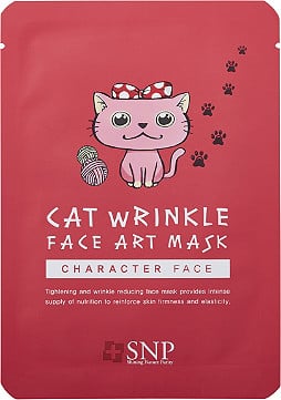 SNP Cat Wrinkle Face Art Mask Sheet