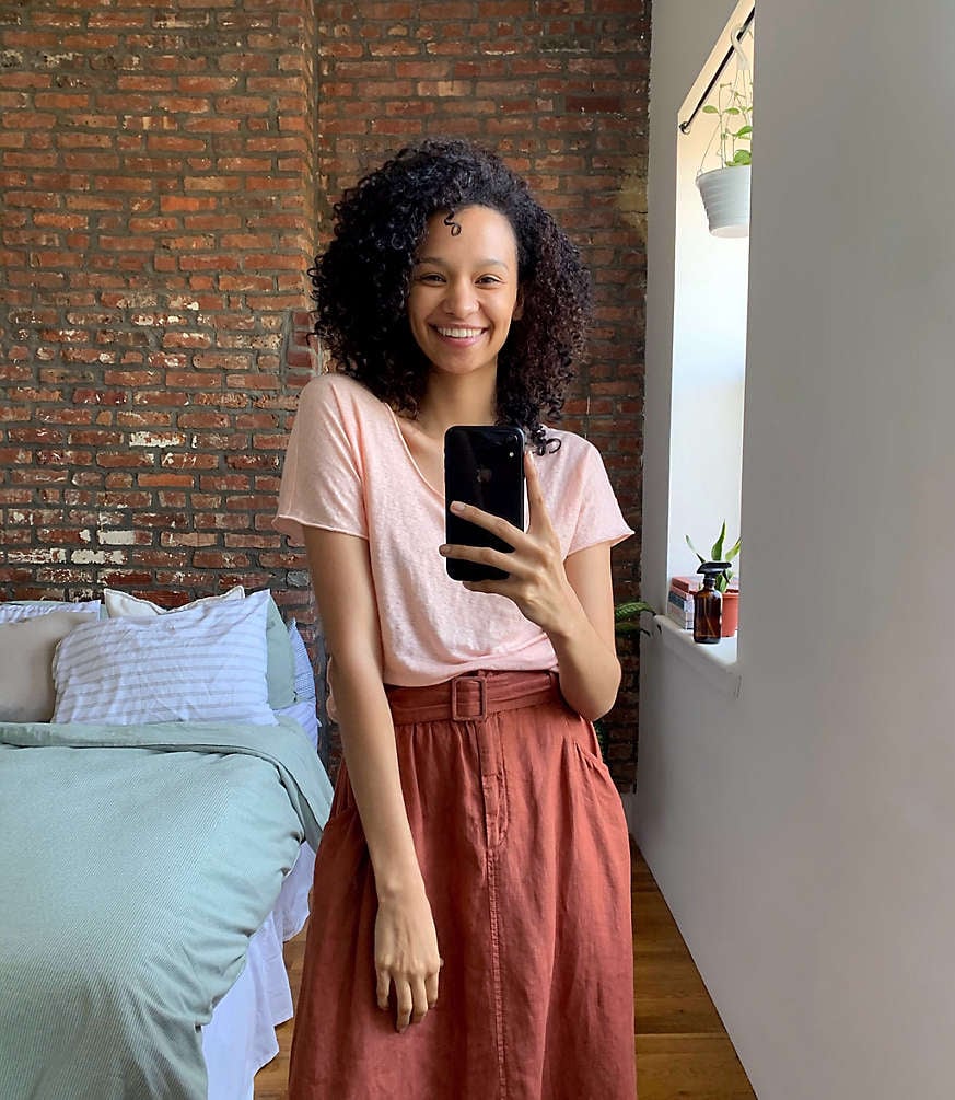 Lou & grey softserve linen twist front top clearance