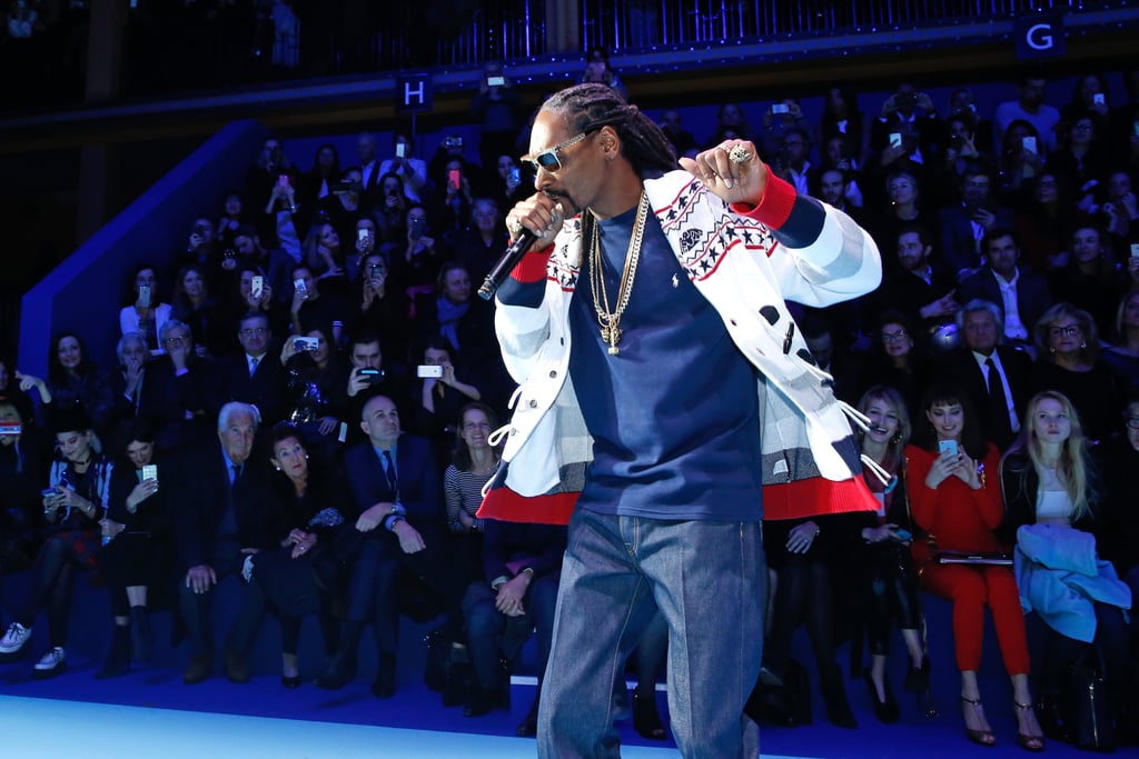 Snoop Dogg performed at Paris Fashion Week on Tuesday.