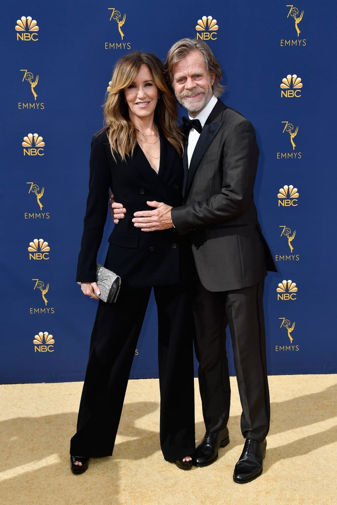 William H. Macy and Felicity Huffman at the 2018 Emmys