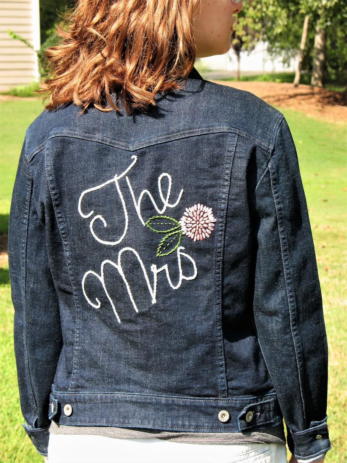 just married jean jacket
