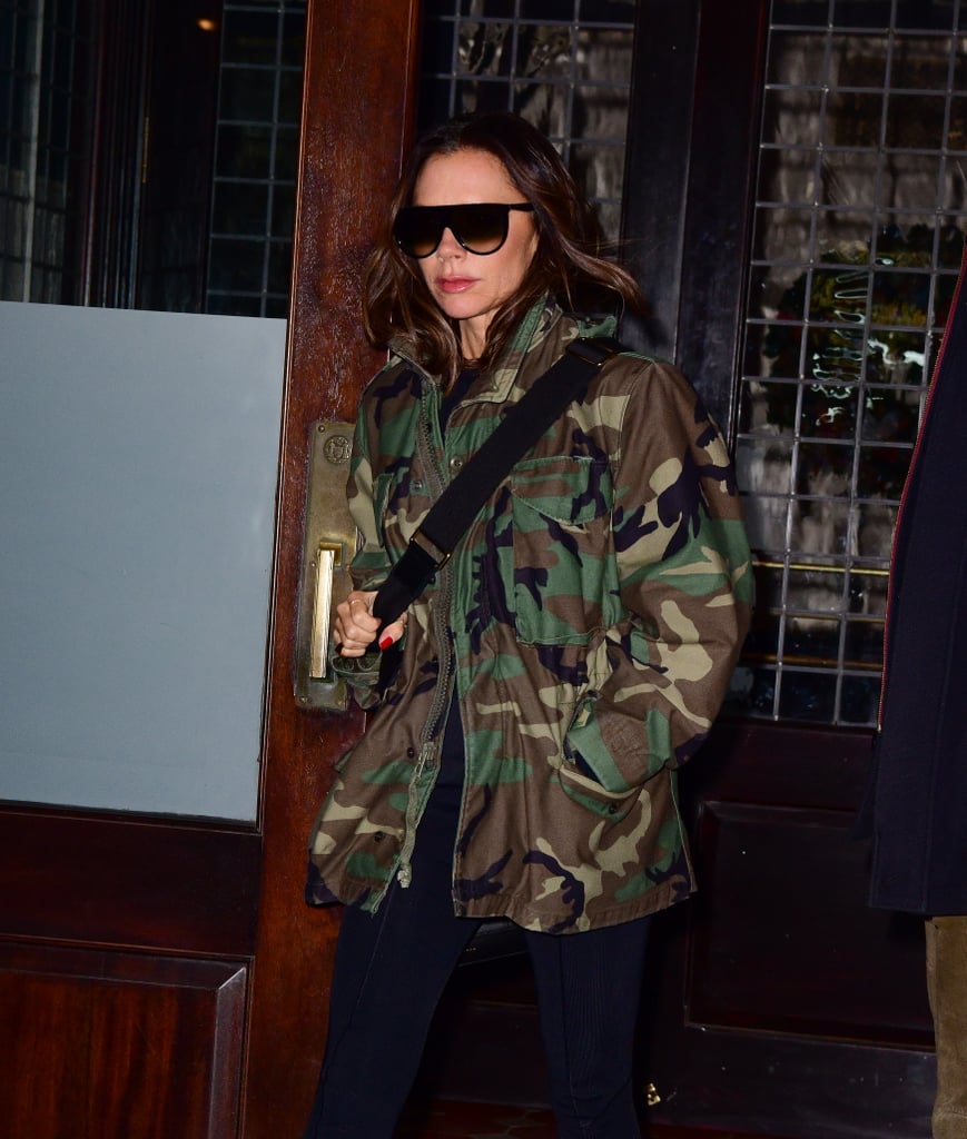 Victoria Beckham Stirrup Pants in New York November 2018
