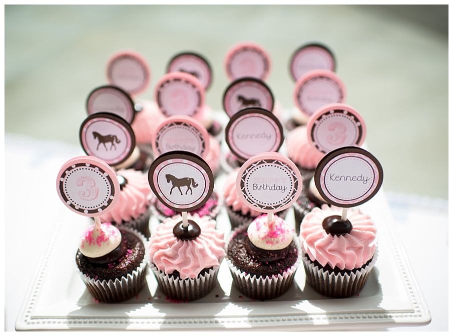 Pink and Brown Cupcakes