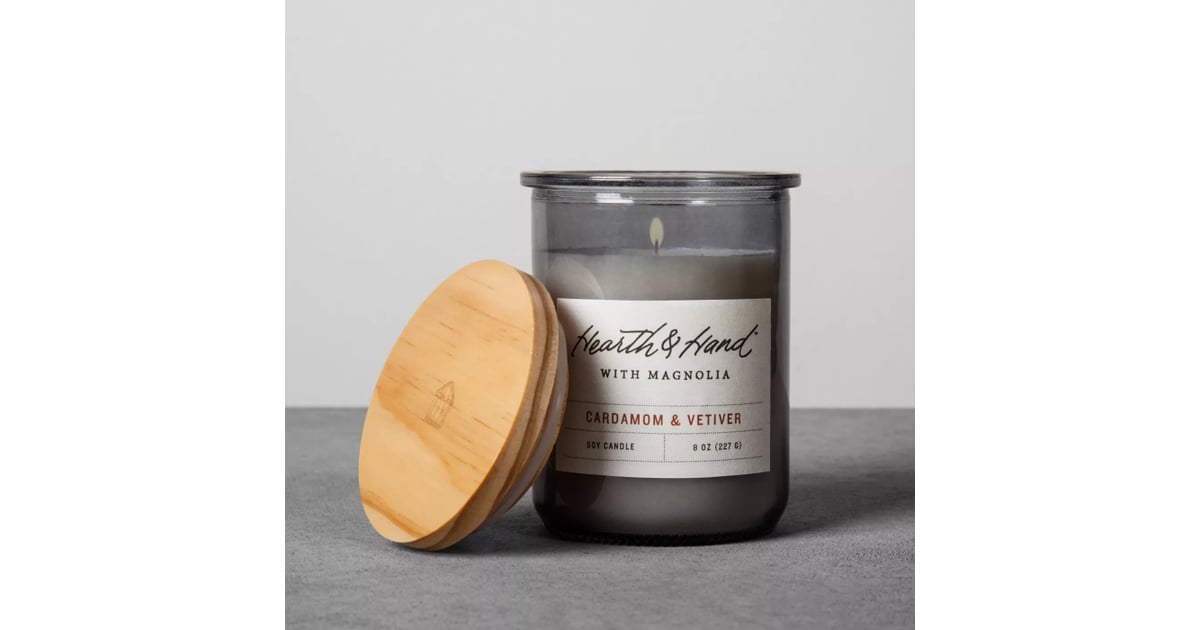Hearth & Hand With Magnolia Cardamom & Vetiver Lidded Jar Container Candle Best Candles From