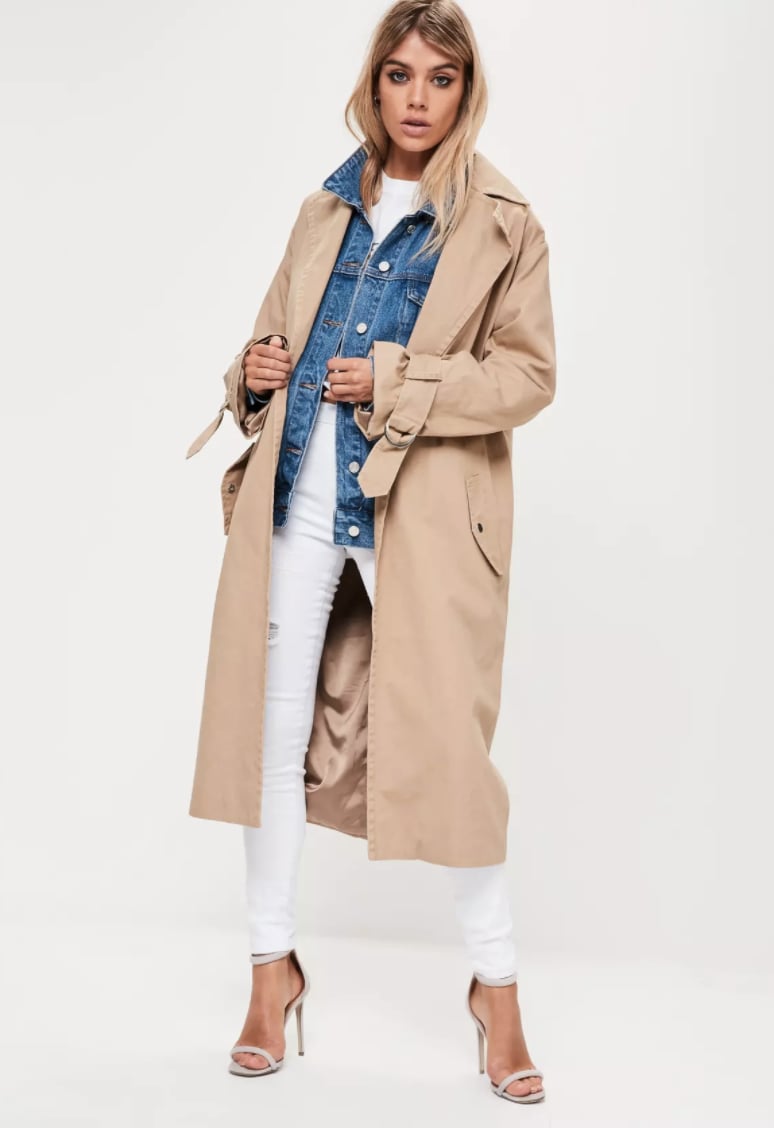 Missguided beige coat online