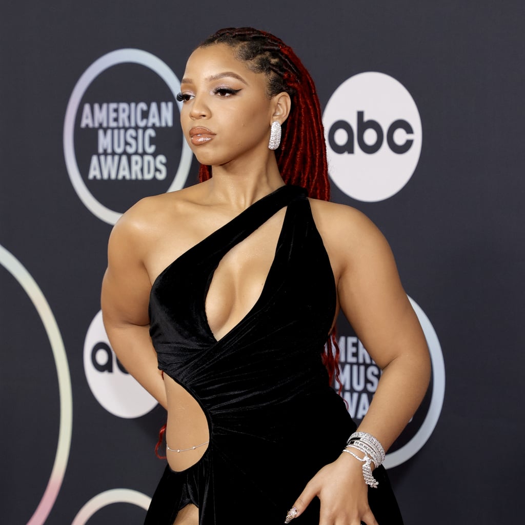 Chloe Bailey's Red Locs at the 2021 American Music Awards