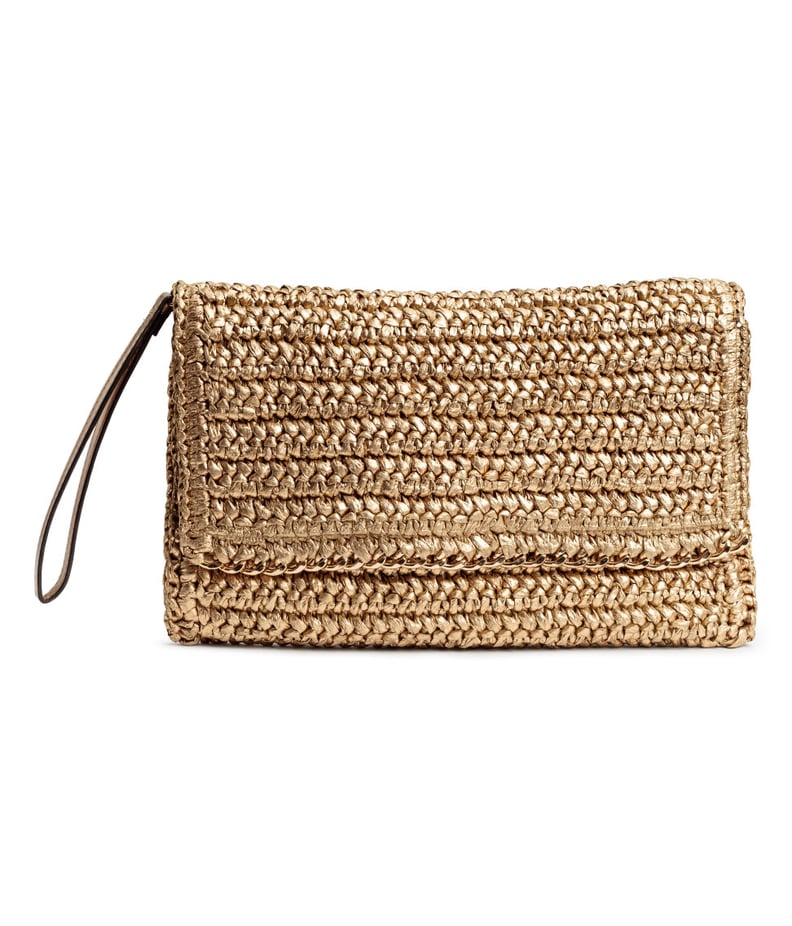 H&M Straw Clutch Bag