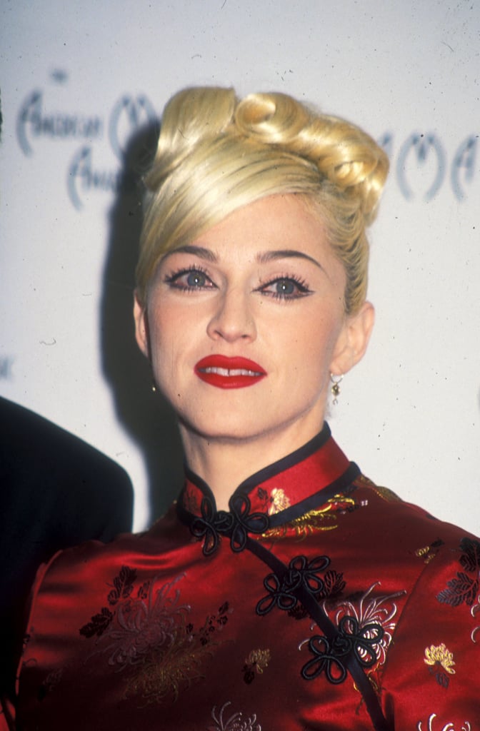 A Side-Parted Updo in 1995