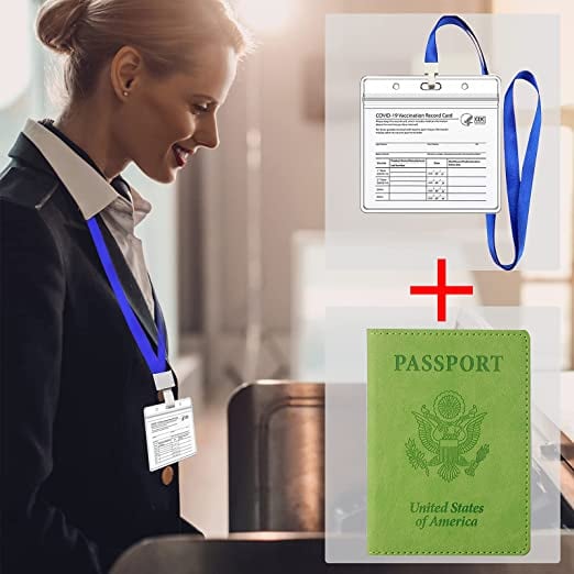 Passport and Vaccine Card Holder Combo Passport